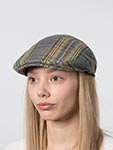 Кепка STETSON арт. 6223302 DRIVER CAP LINEN (голубой / зеленый)